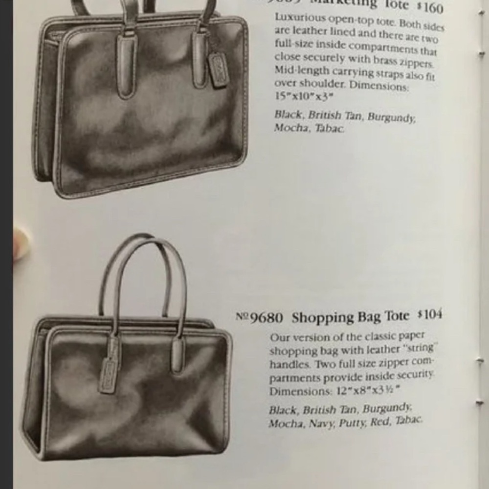Vintage Coach Cashin Standard Tote 9680 Made in NYC brown tan 70s 80s - Picture 3 of 11